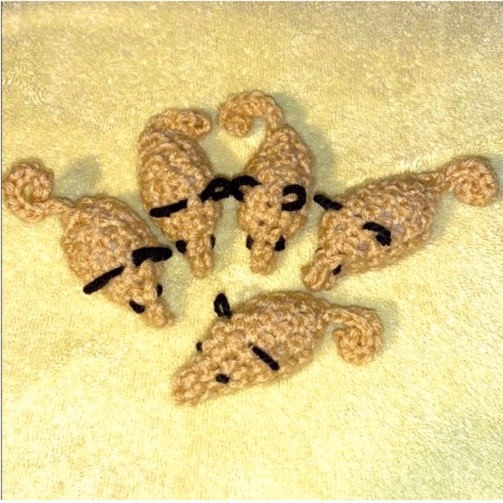Hand Crafted Brown Catnip Mouse Cat Toys Ten Interactive Potent Fun
